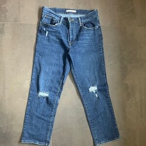 Levi Strauss & Co Straight Crop Jeans